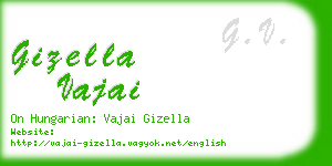 gizella vajai business card